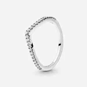 Bague V Scintillante