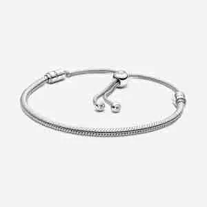 Bracelet Coulissant Maille Serpent Pandora Moments-argent