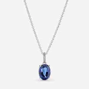 Collier Pendentif Halo Spectaculaire Scintillant