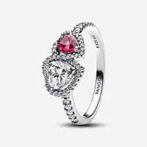 Bague Cœurs Halo