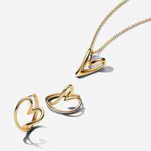 Parure Collier & Créoles Cœur Organique
