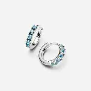 Boucles d’Oreilles Huggies Bleu Clair