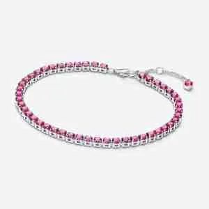 Bracelet Rivière Rose Scintillant