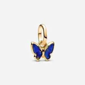 Mini Dangle Papillon Bleu