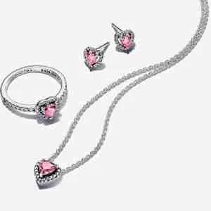 Parure Cœurs Pavé
