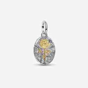Charm Médaillon Rose