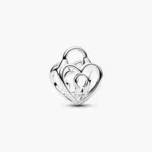 Charm Cadenas Cœur Ajouré
