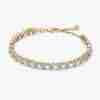Bracelet Cœurs Trios de Pierres Doré